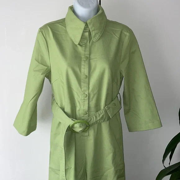 NWT House of Sunny Golden Years green coverall jumpsuit boiler suit - Picture 7 of 9